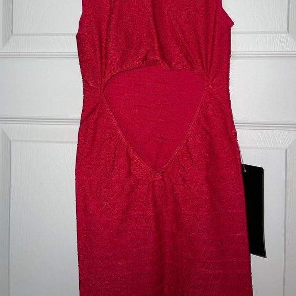 Bebe red bodycon dress US size Small - Picture 5 of 5